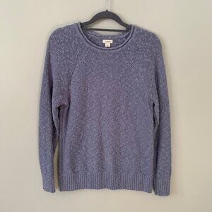 L.L. Bean thick knit 100% cotton crewneck long sleeve pullover‎ sweater